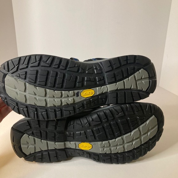 Mens Chaco Outcross Water Sport Shoe Vibram Sole‎ Black Blue 12 main image 7